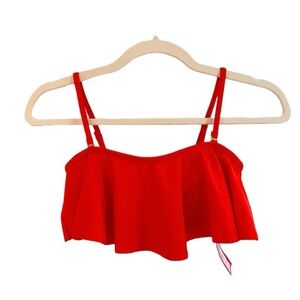 Xhilaration Red Bikini Top Removable Straps Size Small NWT